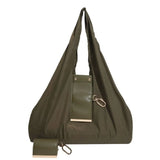 Bolsa Reutilizável Mini com Chaveiro, Leve, Dobrável, Grande Capacidade